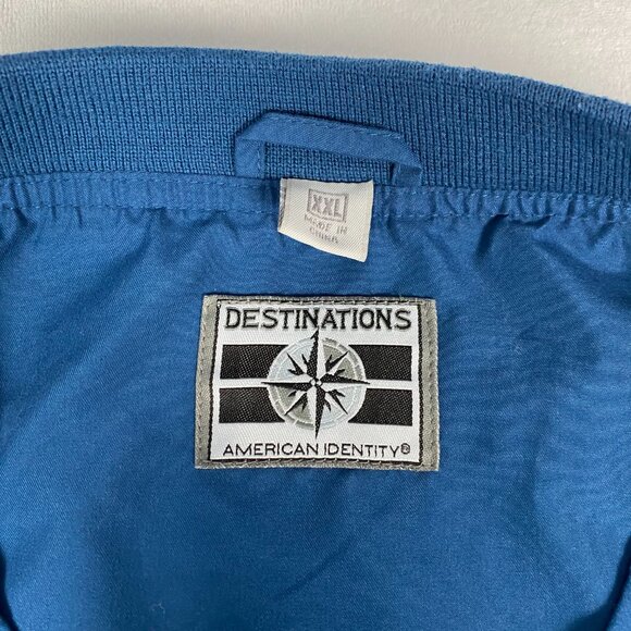 Y2K IBM Computer Tech Performance Blue Pullover Windbreaker Size XXL - Picture 8 of 8